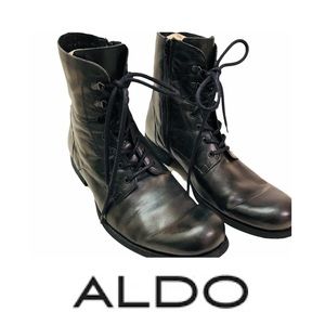 Men’s Aldo Combat Style Black Leather Boot